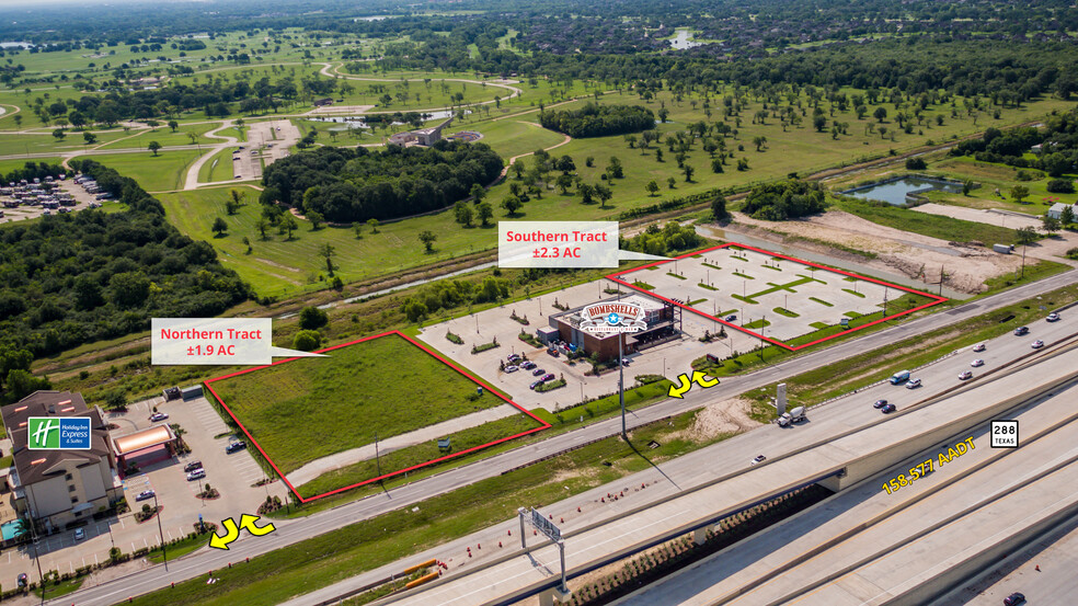 SH 288 & Beltway 8, Houston, TX for sale - Aerial - Image 2 of 3