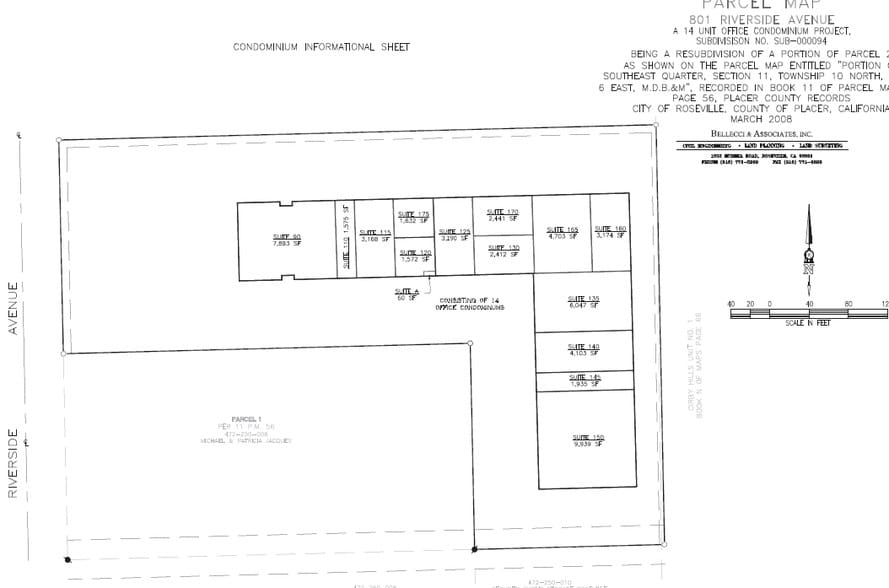 801 Riverside Ave, Roseville, CA for sale - Plat Map - Image 3 of 5