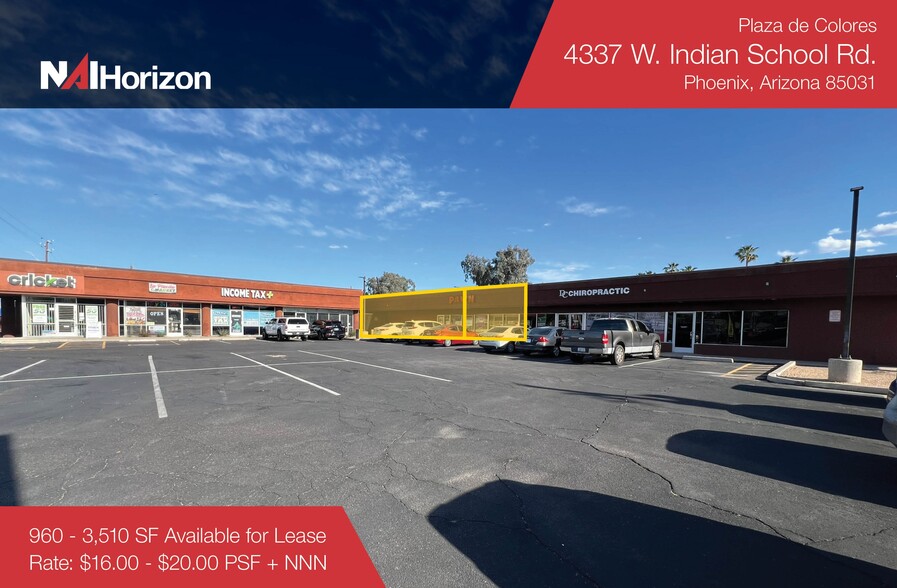 4337 W Indian School Rd, Phoenix, AZ for lease - Building Photo - Image 1 of 4