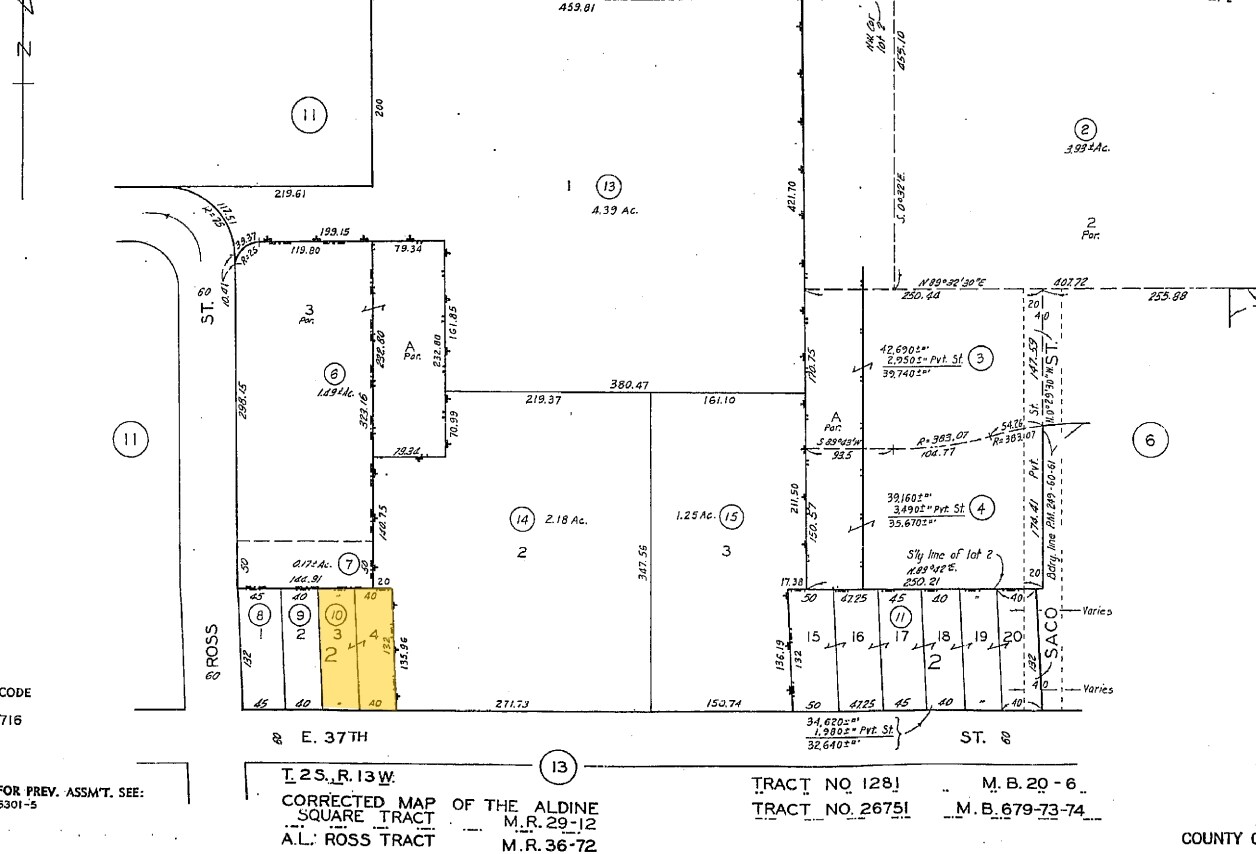 2113 E 37th St, Vernon, CA for sale Plat Map- Image 1 of 1