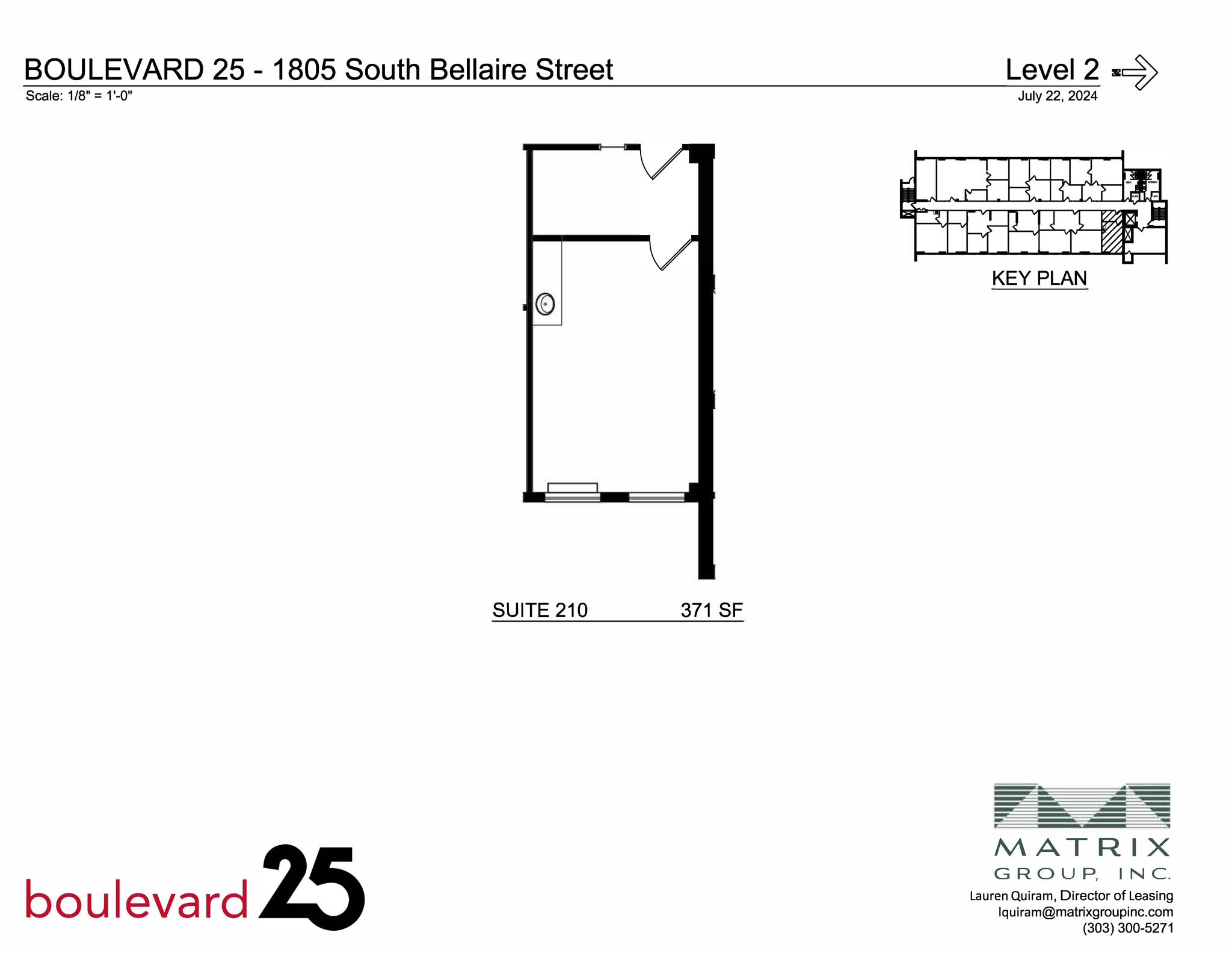 1805 S Bellaire St, Denver, CO for lease Site Plan- Image 1 of 2