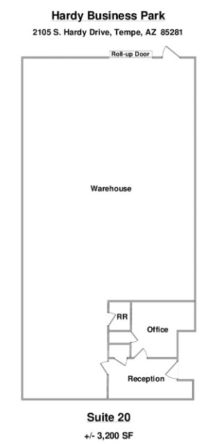 2105 S Hardy Dr, Tempe, AZ for lease Floor Plan- Image 1 of 1