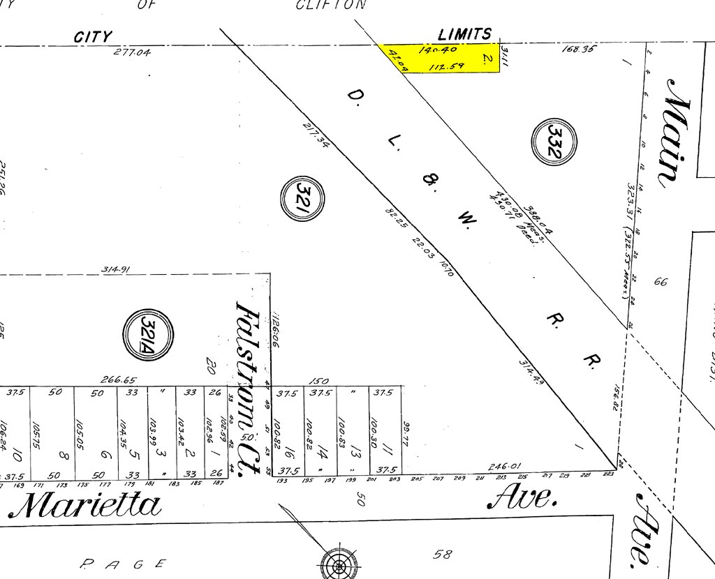 422 Main Ave, Clifton, NJ for sale Plat Map- Image 1 of 1