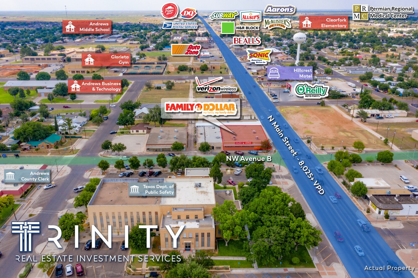 301 N Main St, Andrews, TX, 79714 Storefront Property For Sale