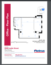 8500 Leslie St, Markham, ON for lease Floor Plan- Image 1 of 1