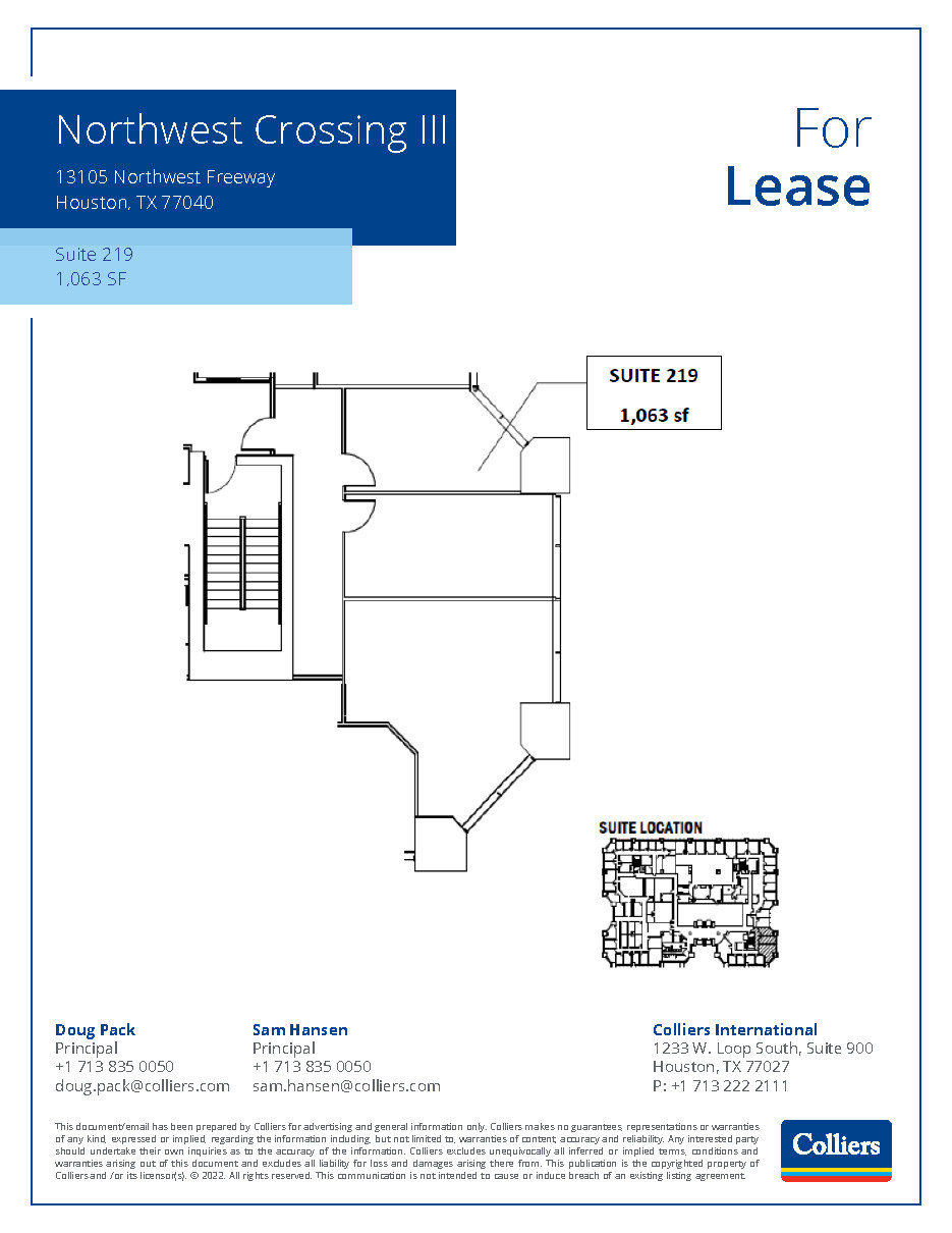 13105 Northwest Fwy, Houston, TX for lease Floor Plan- Image 1 of 1