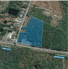 Hwy 17 & Sloop Point Loop Rd, Hampstead, NC - AERIAL  map view