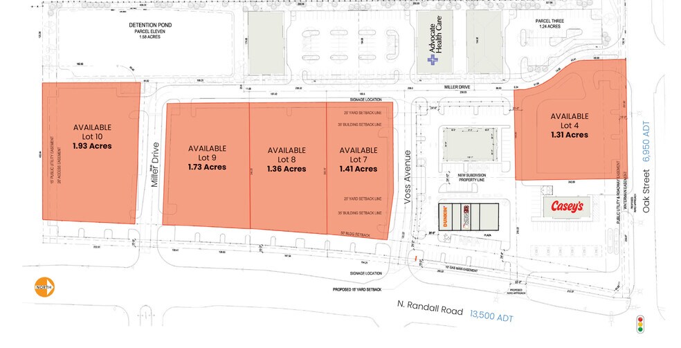Oak St & Randall Rd, North Aurora, IL for sale - Building Photo - Image 2 of 3