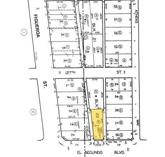 417 W El Segundo Blvd, Los Angeles, CA for lease - Plat Map - Image 2 of 6