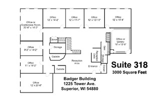 1225 Tower Ave, Superior, WI for lease Floor Plan- Image 1 of 2