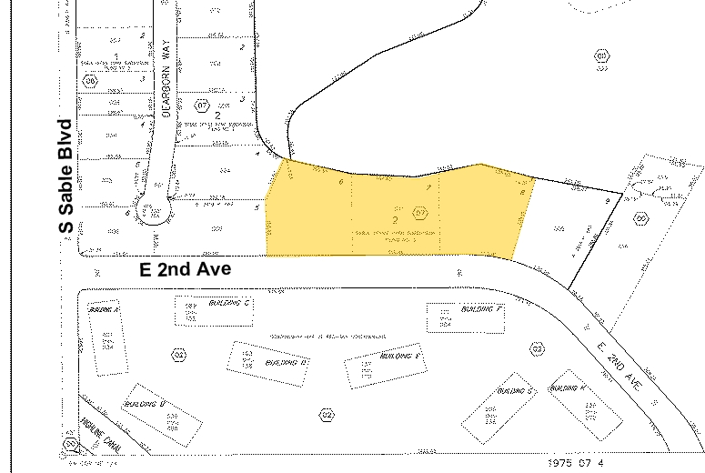 14707 E 2nd Ave, Aurora, CO for lease - Plat Map - Image 1 of 1