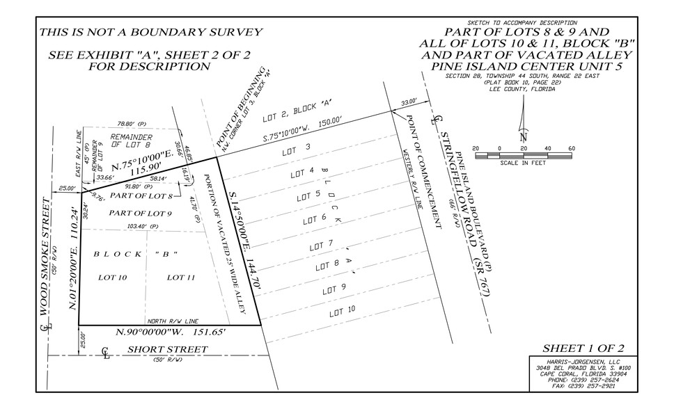 PINE ISL CNTR UN-5 BLK A LTS 9-11+VAC ALLEY PB10/2, Saint James City ...