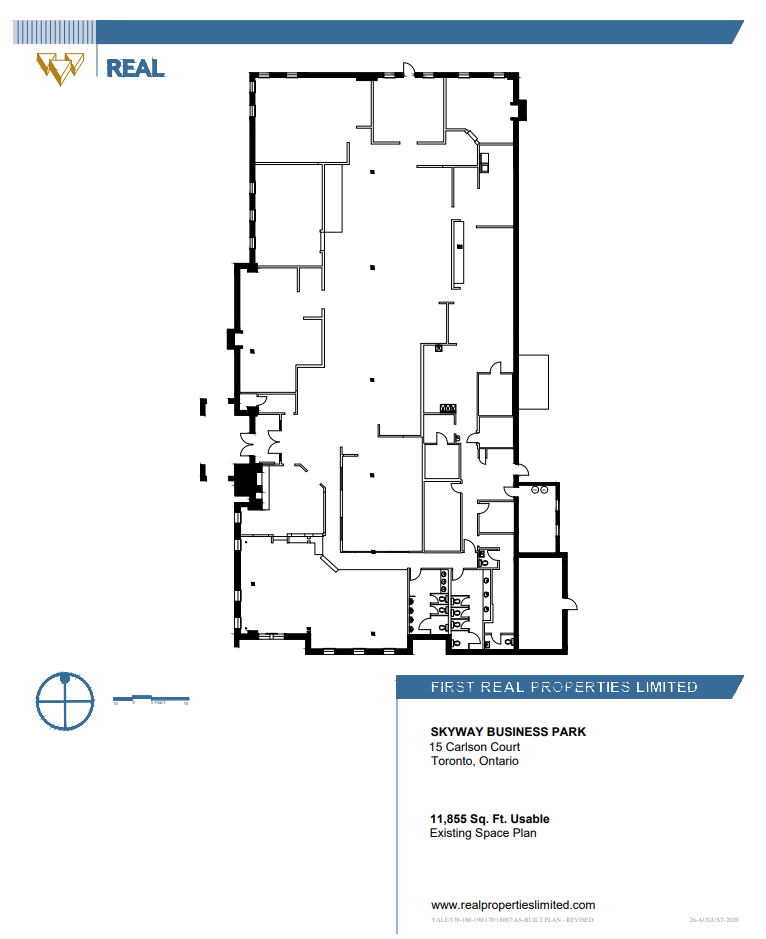 15 Carlson Ct, Toronto, ON for lease Floor Plan- Image 1 of 1