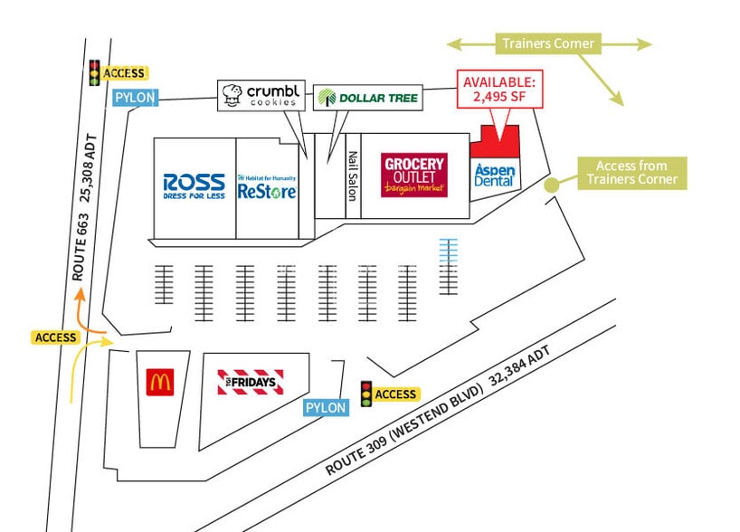 36 N West End Blvd, Quakertown, PA for lease - Site Plan - Image 2 of 5