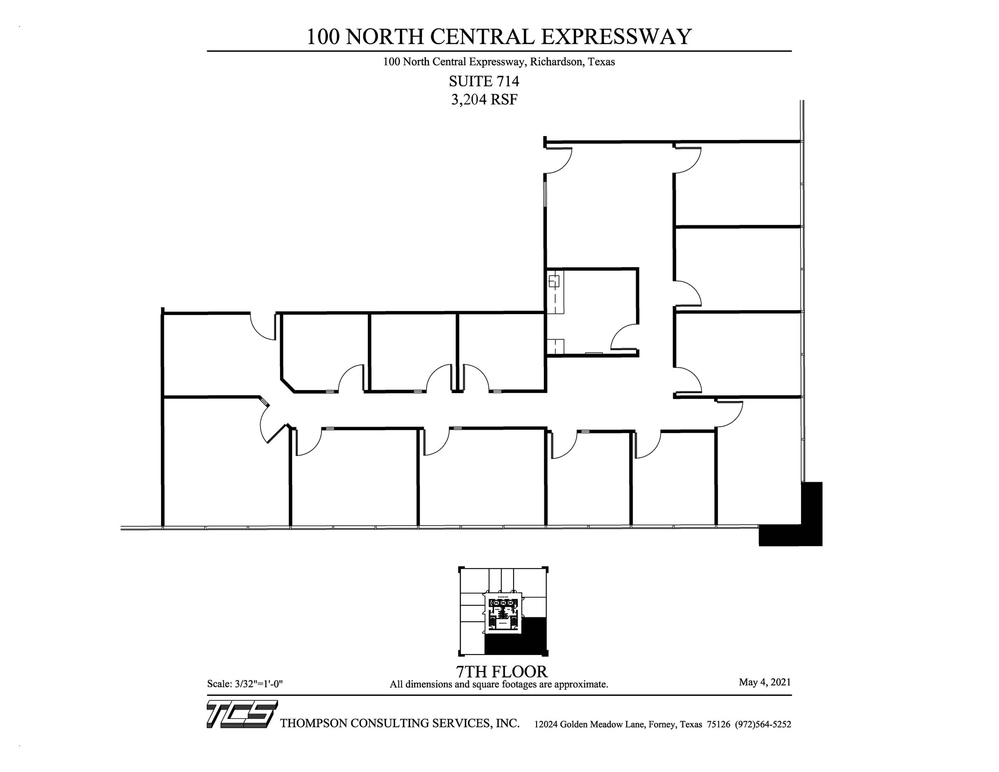 100 N Central Expy, Richardson, TX for lease Floor Plan- Image 1 of 5