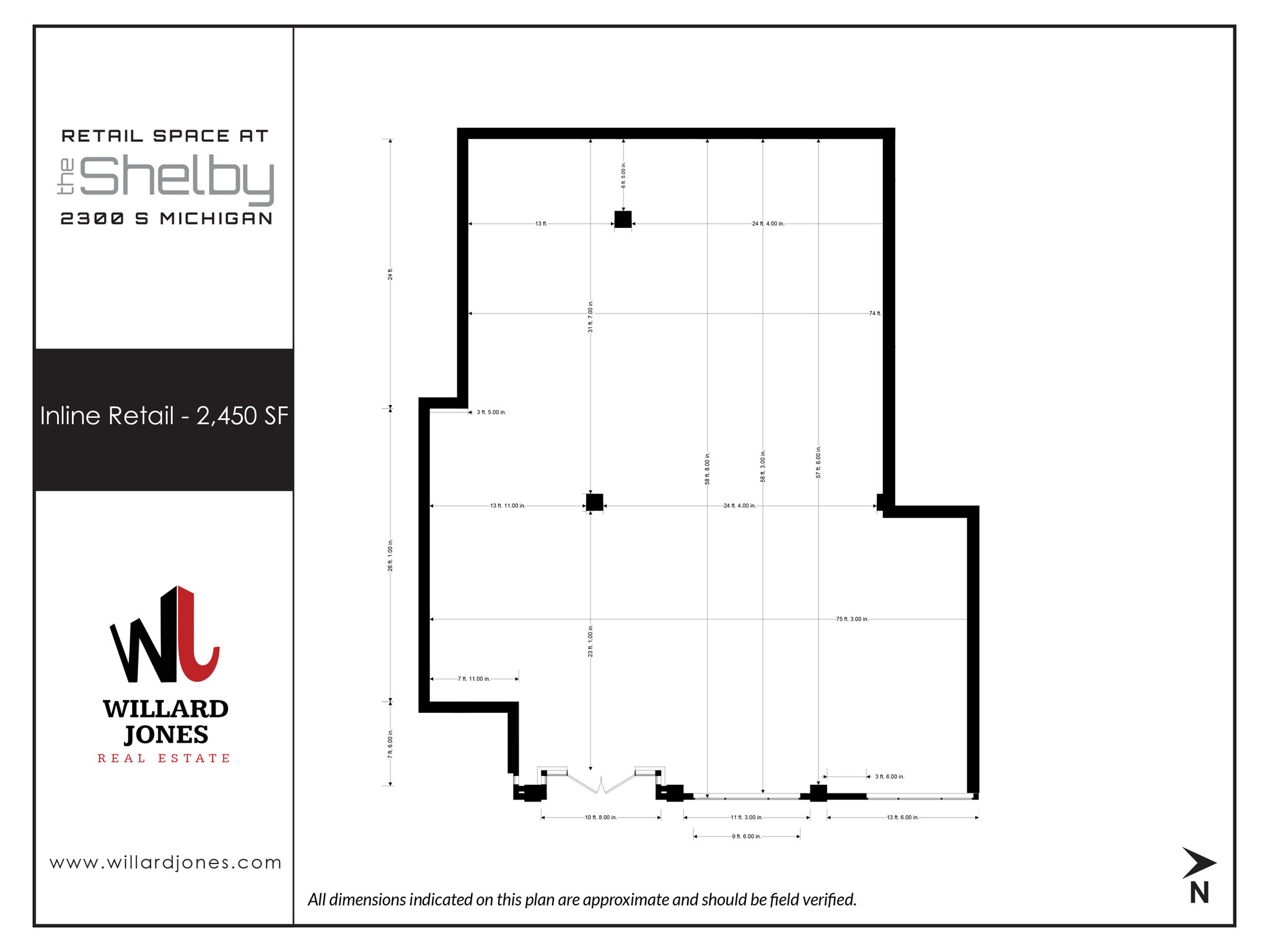 2300 S Michigan Ave, Chicago, IL for lease Floor Plan- Image 1 of 1