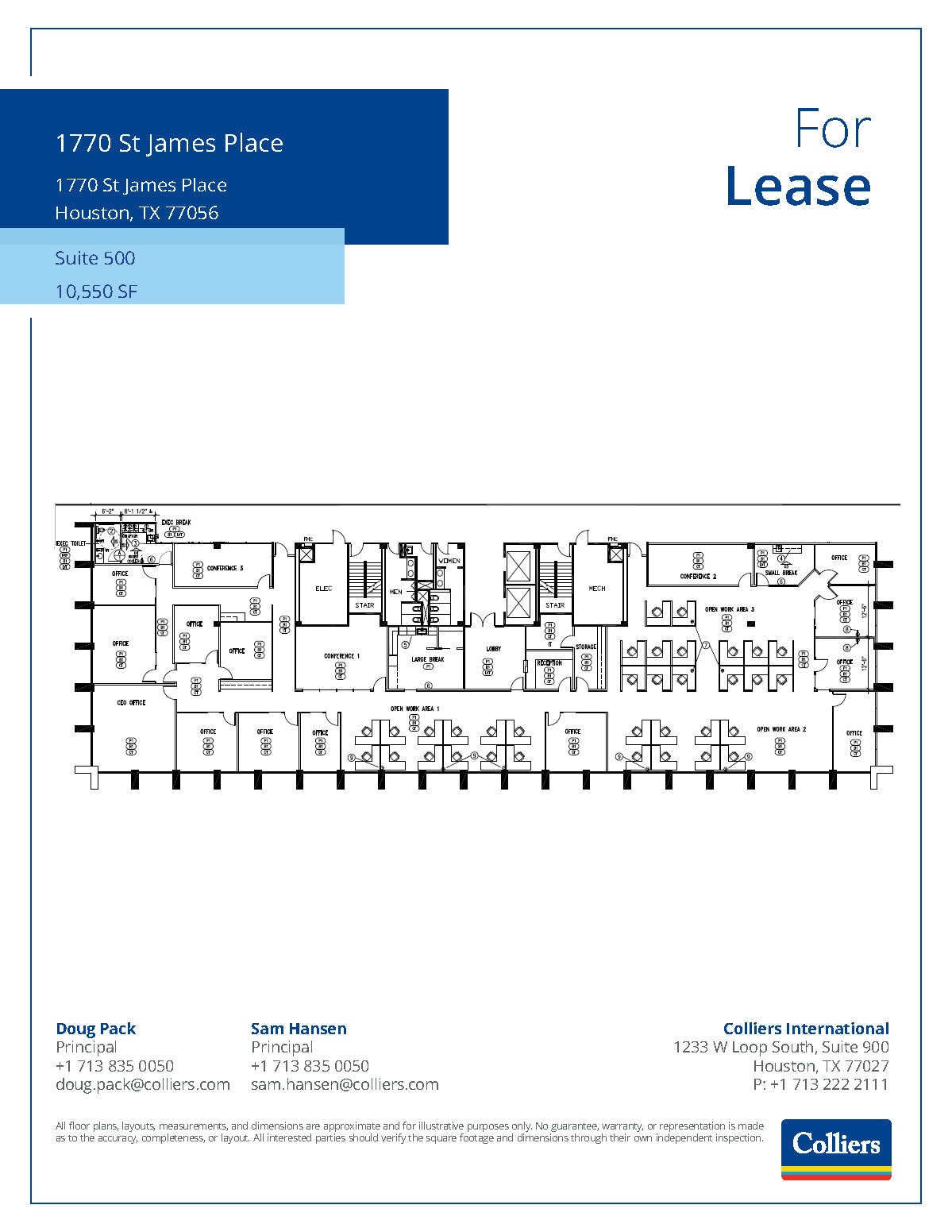 1770 St James Pl, Houston, TX for lease Floor Plan- Image 1 of 1