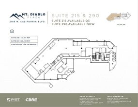 2185 N California Blvd, Walnut Creek, CA for lease Floor Plan- Image 1 of 1