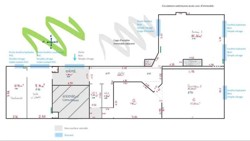 Office in Rouen for lease - Floor Plan - Image 3 of 3