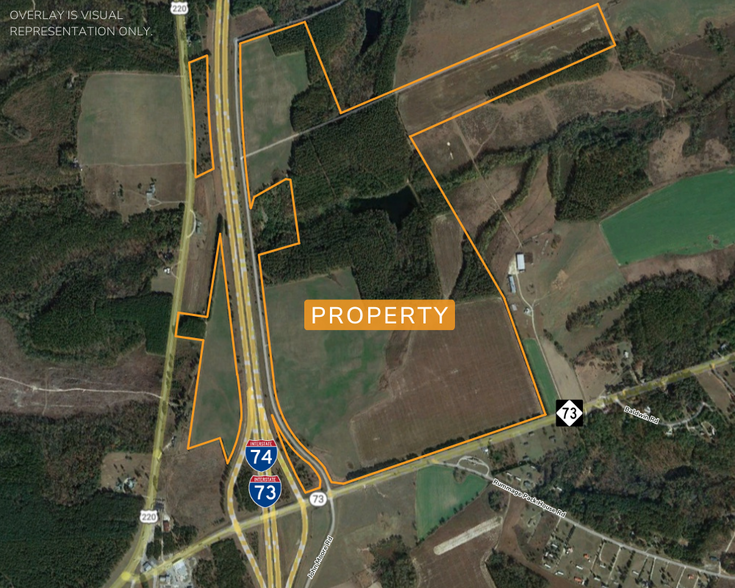 TBD NC 73 Hwy, Ellerbe, NC for sale - Aerial - Image 1 of 4