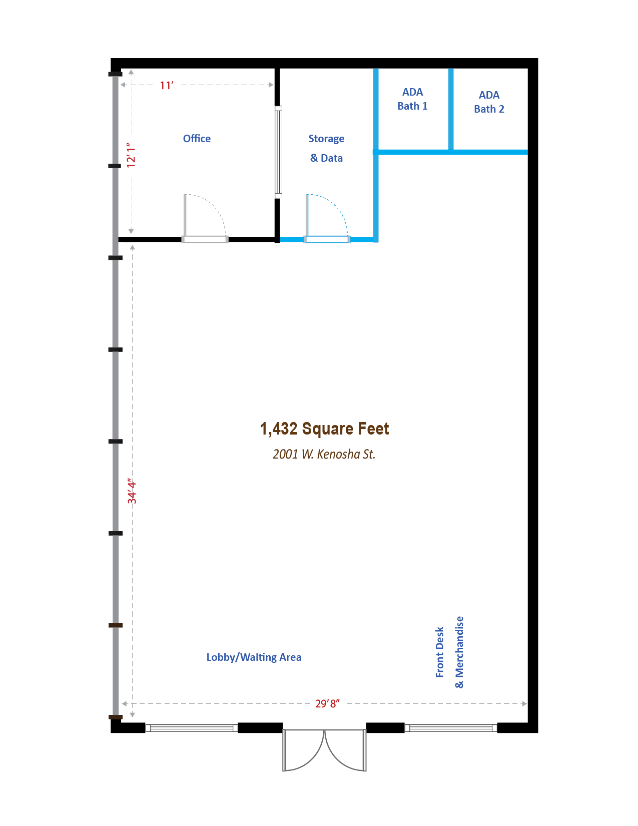 697-845 N Aspen Ave, Broken Arrow, OK for lease Floor Plan- Image 1 of 15