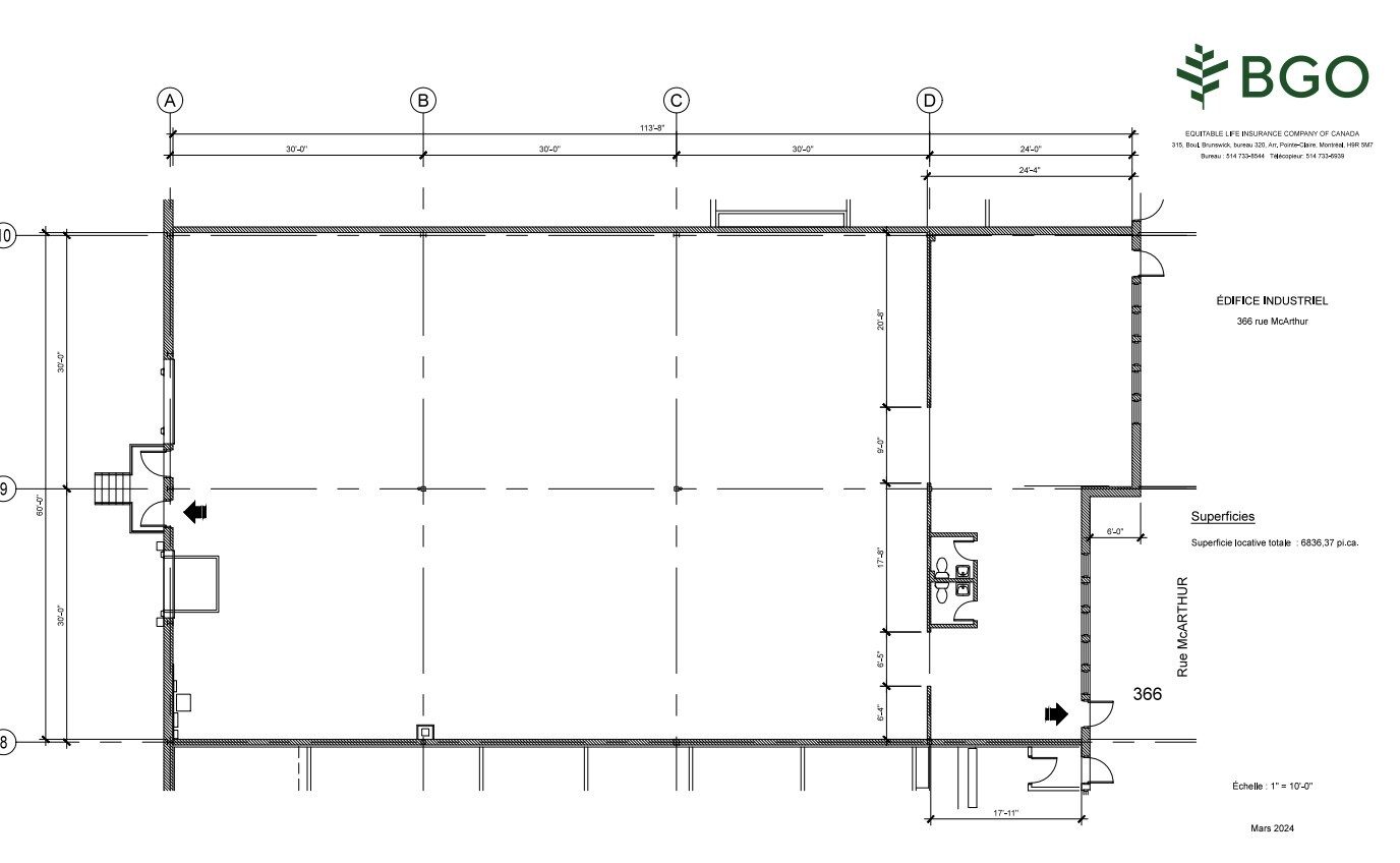 350-390 Rue Mcarthur, Saint-Laurent, QC for lease Floor Plan- Image 1 of 1