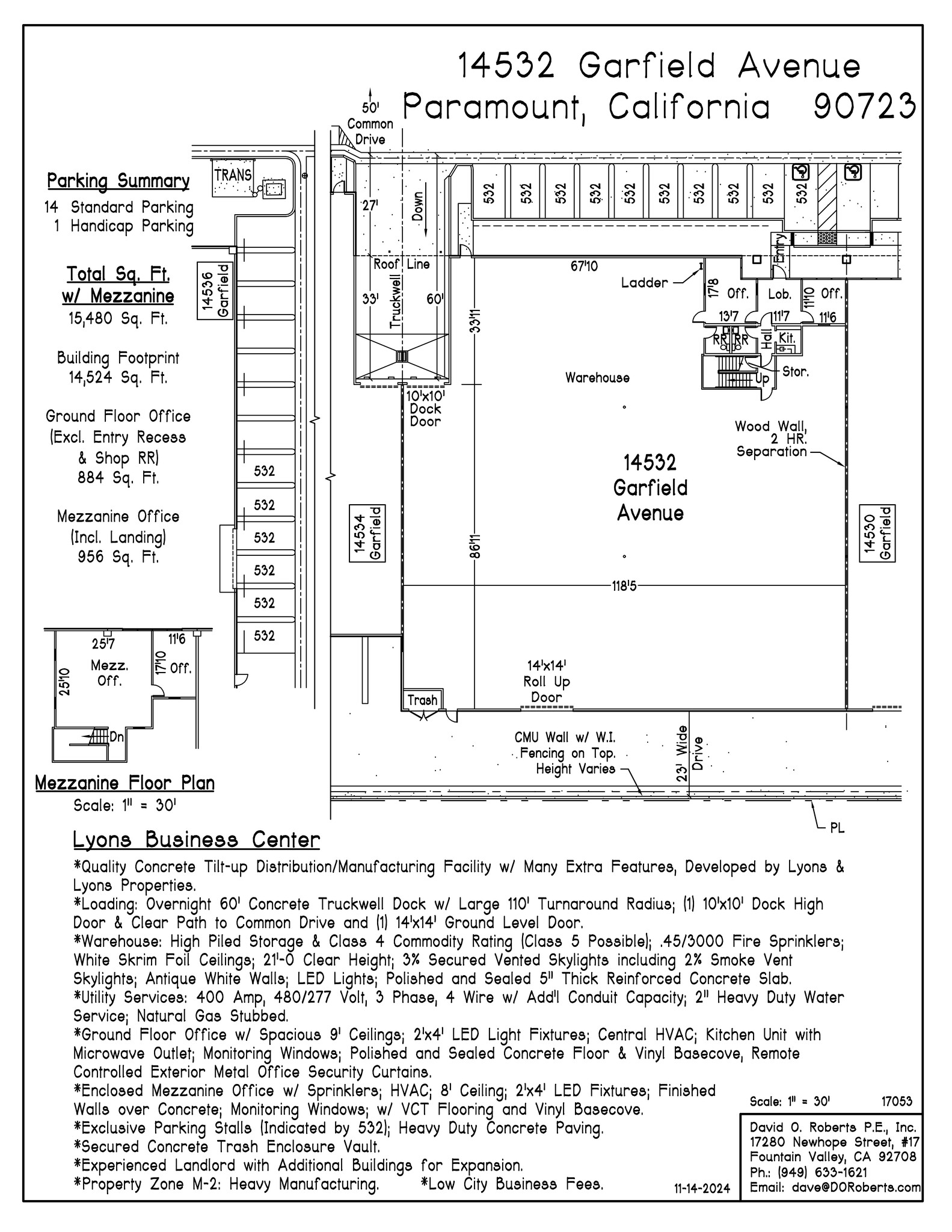 14512-14518 Garfield Ave, Paramount, CA for lease Site Plan- Image 1 of 1