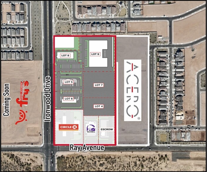 NEC Ironwood & Ray Rd, Apache Junction, AZ for lease - Aerial - Image 3 of 4