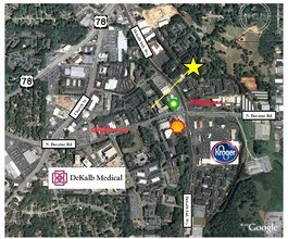 2784 N Decatur Rd, Decatur, GA - aerial  map view