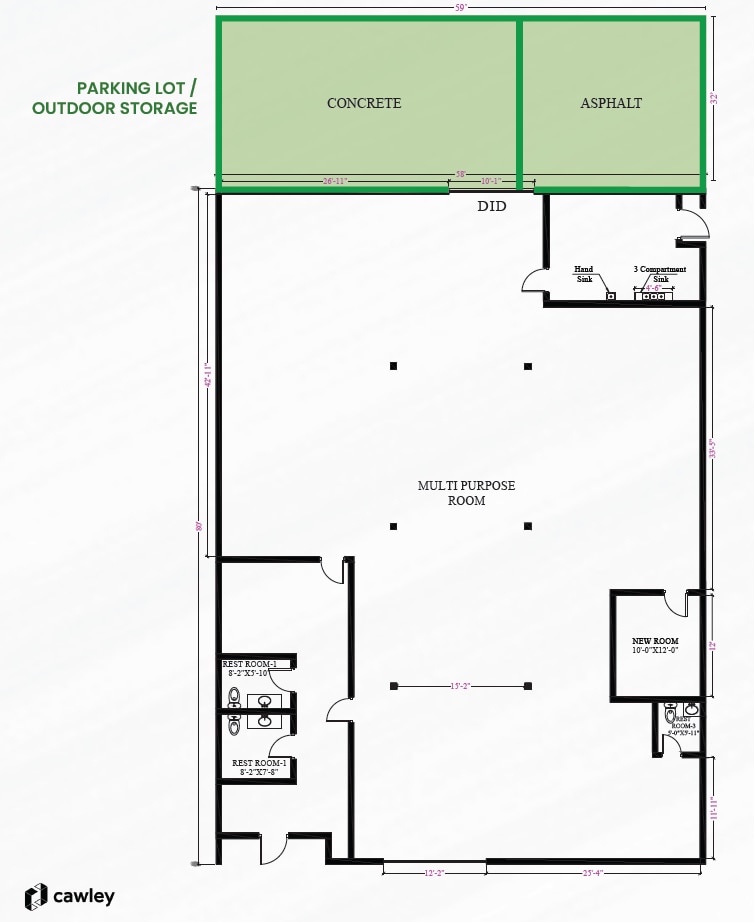 4100 W Chicago Ave, Chicago, IL for lease Floor Plan- Image 1 of 1