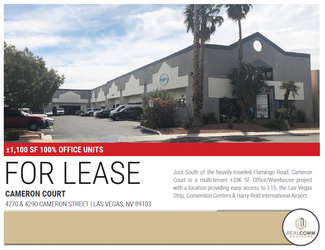 More details for 4290 Cameron St, Las Vegas, NV - Flex, Industrial for Lease