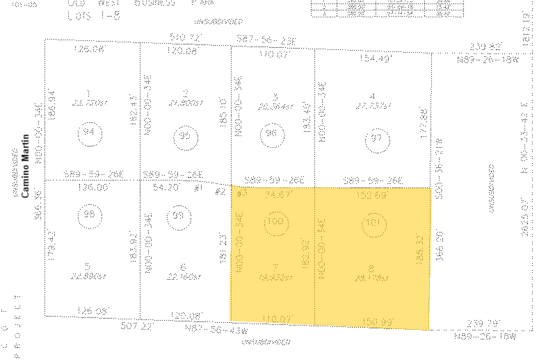 6898-6902 N Camino Martin, Tucson, AZ for lease - Plat Map - Image 2 of 4