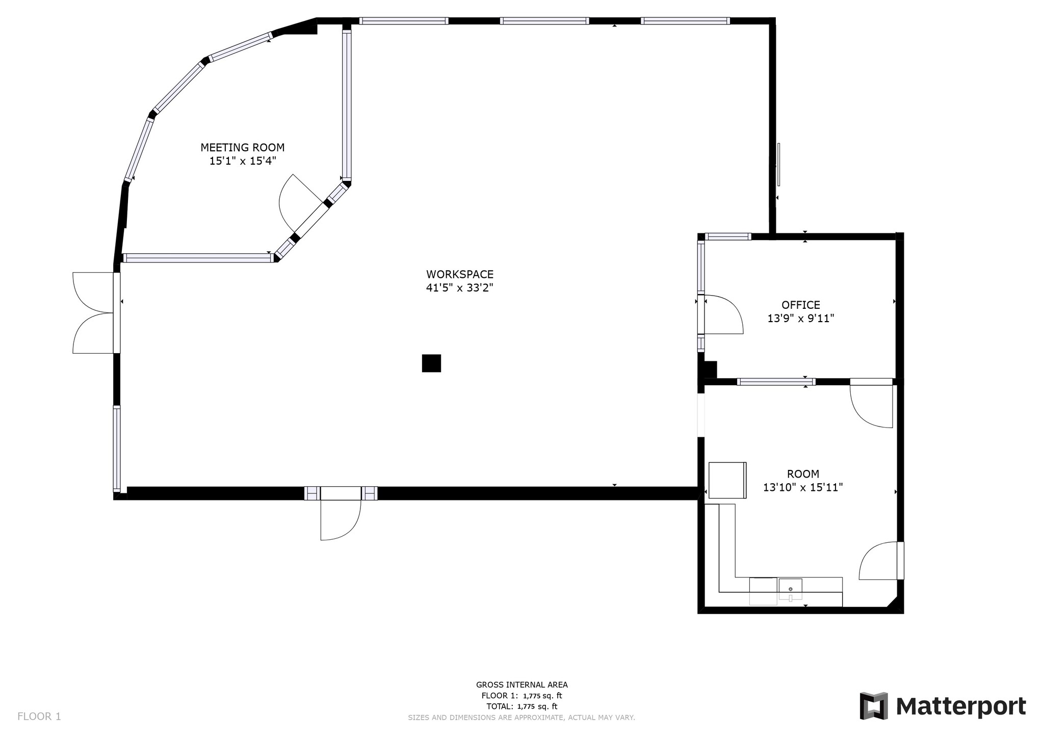 123 W Washington St, Oswego, IL for lease Floor Plan- Image 1 of 21