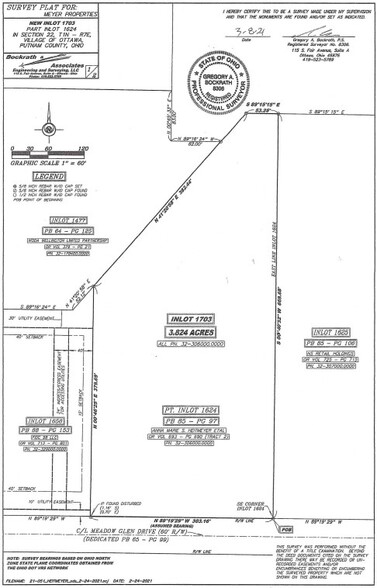 0 Meadow Glen Dr, Ottawa, OH for sale - Plat Map - Image 2 of 2