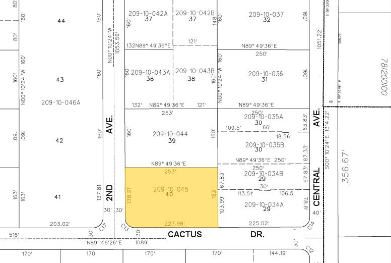 26 W Lone Cactus Dr, Phoenix, AZ for lease - Plat Map - Image 2 of 7