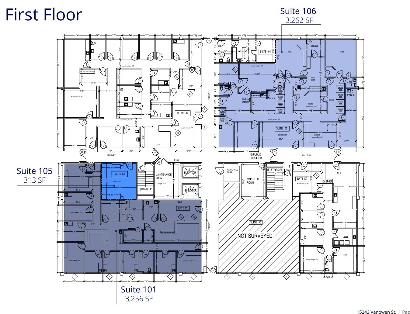 15243 Vanowen St, Van Nuys, CA for lease Floor Plan- Image 1 of 1