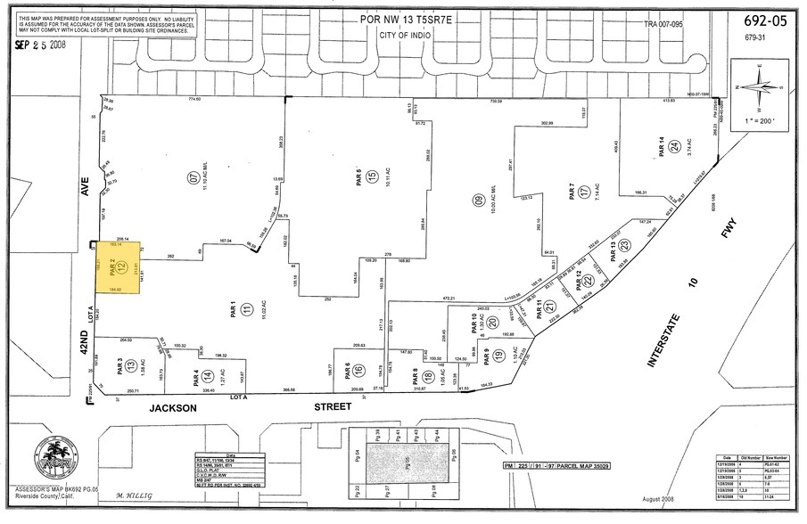 Jackson St, Indio, CA for sale - Plat Map - Image 1 of 1