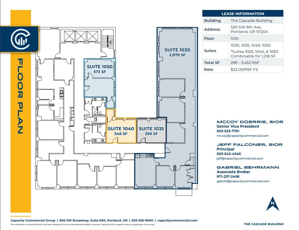 520-538 SW 6th Ave, Portland, OR for lease Floor Plan- Image 1 of 1