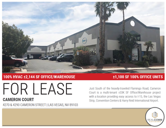 More details for 4290 Cameron St, Las Vegas, NV - Flex, Industrial for Lease