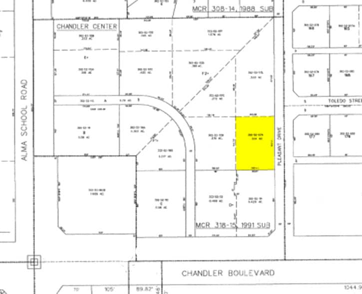 908 W Chandler Blvd, Chandler, AZ for sale - Plat Map - Image 2 of 10