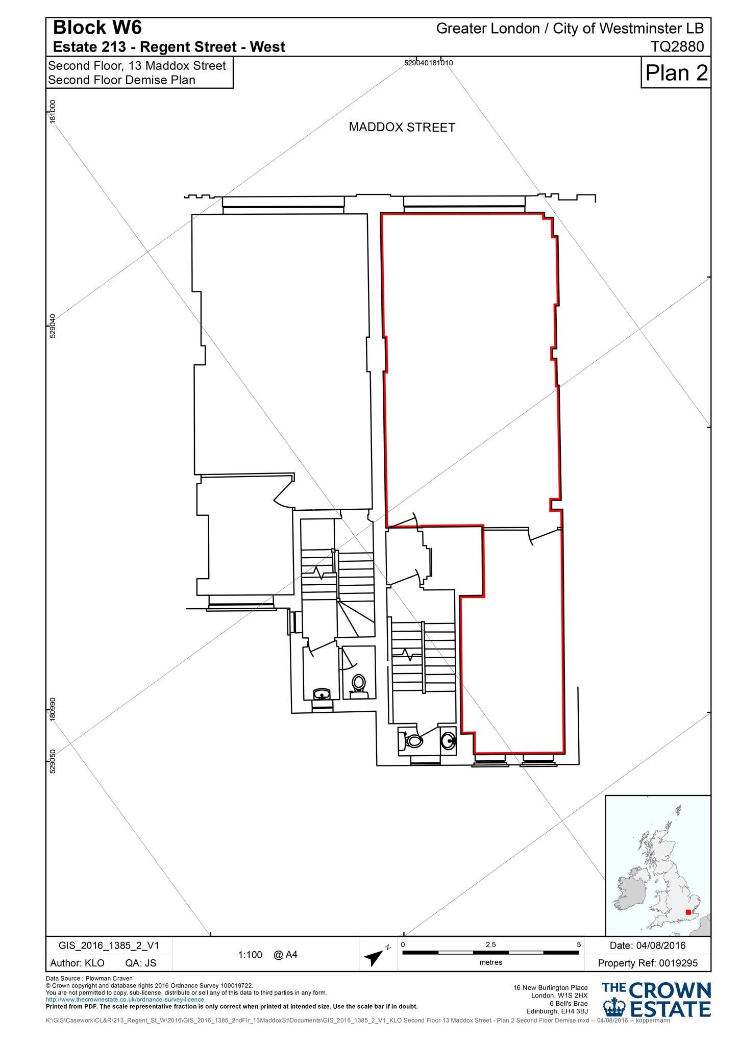 13-15 Maddox St, London for lease Site Plan- Image 1 of 6