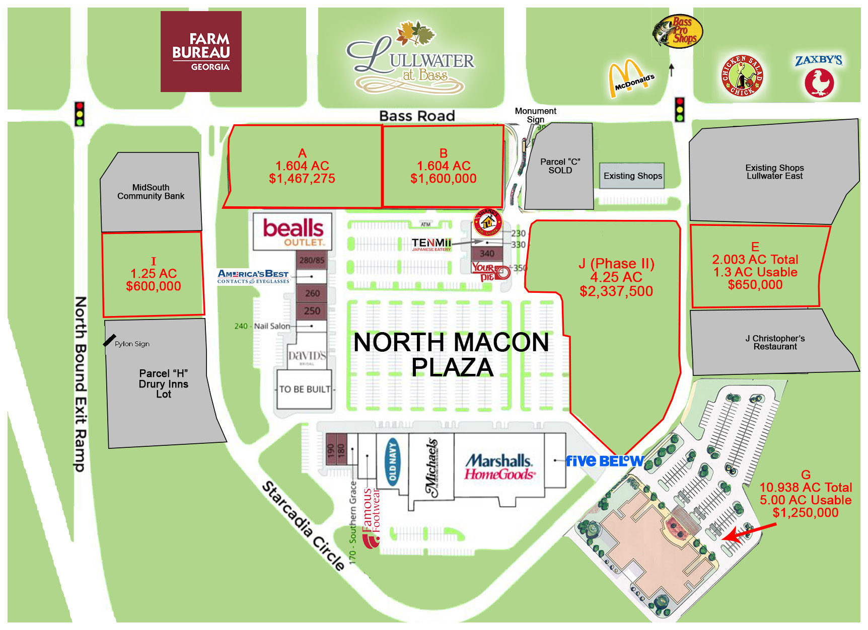 1621 Bass Rd, Macon-Bibb, GA for lease Site Plan- Image 1 of 2