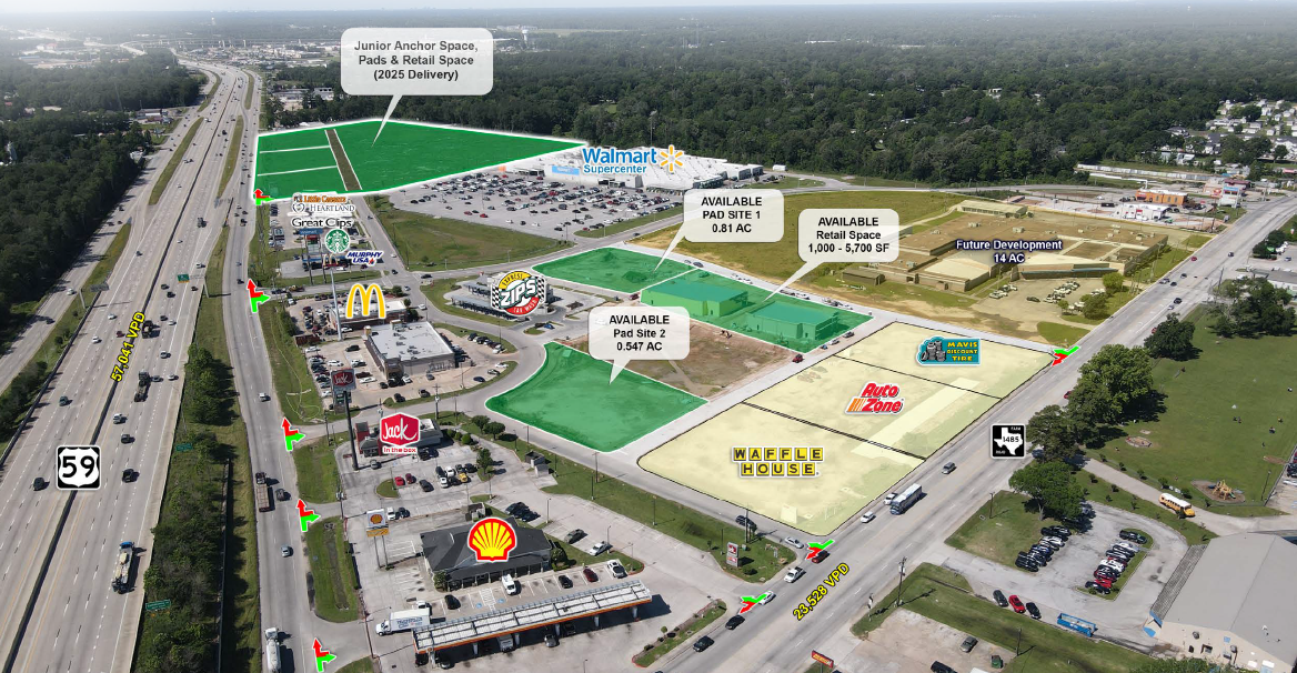 SWC Hwy 59 At FM 1485, New Caney, TX for lease Building Photo- Image 1 of 18