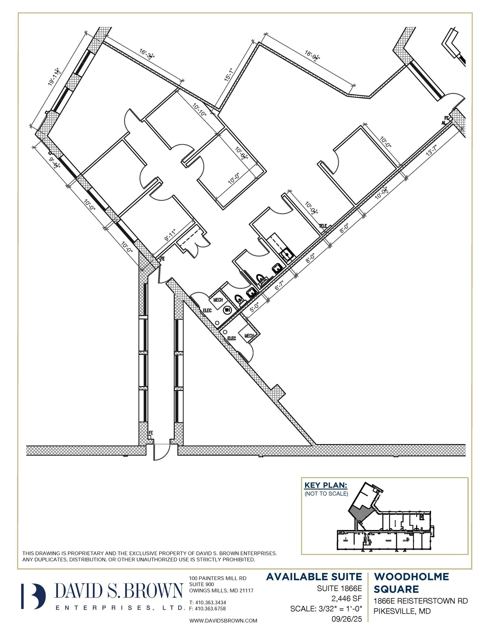 1852-1866 Reisterstown Rd, Pikesville, MD for lease Floor Plan- Image 1 of 1