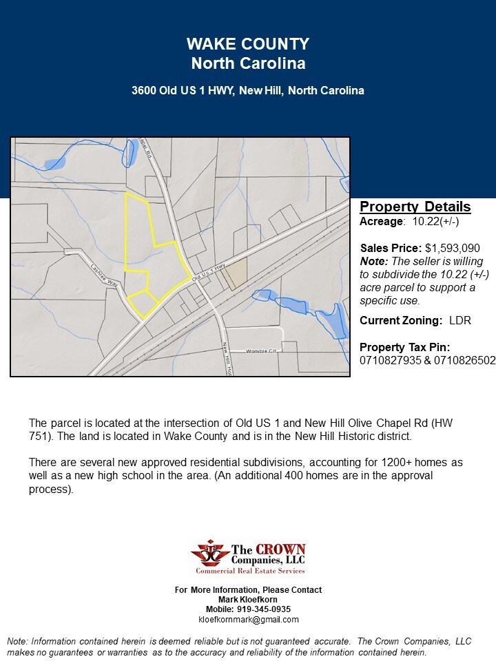 3600 Old Us 1 Hwy, New Hill, NC for sale Other- Image 1 of 1