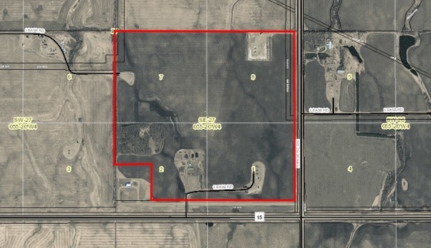 Highway 15 Lamont County Development Land, Lamont, AB for sale - Site Plan - Image 2 of 3