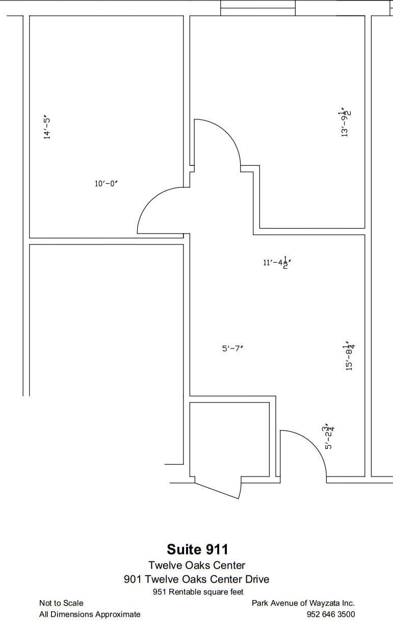 600 Twelve Oaks Center Dr, Wayzata, MN for lease Floor Plan- Image 1 of 1