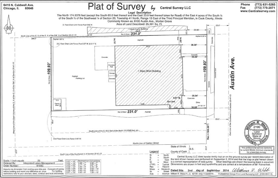 8100 Austin Ave, Morton Grove, IL for sale - Site Plan - Image 1 of 1