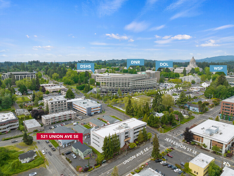 521 Union Ave SE, Olympia, WA for lease - Aerial - Image 1 of 21