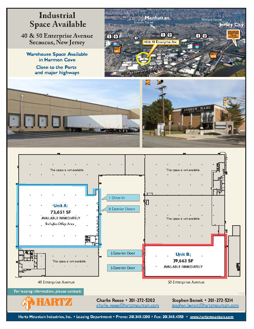 50 Enterprise Ave, Secaucus, NJ for lease Floor Plan- Image 1 of 1